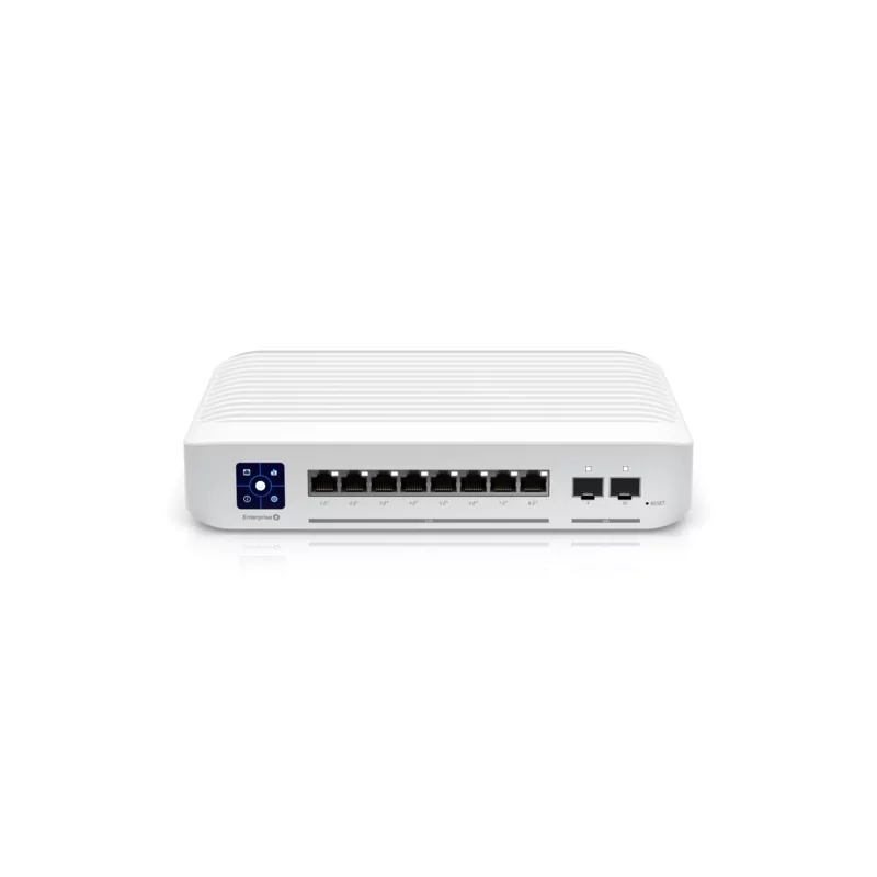 Kontrolsat - Ubiquiti Switch Enterprise 8 POE 120W / 10 Portas SFP+ - Gerenciável Branco