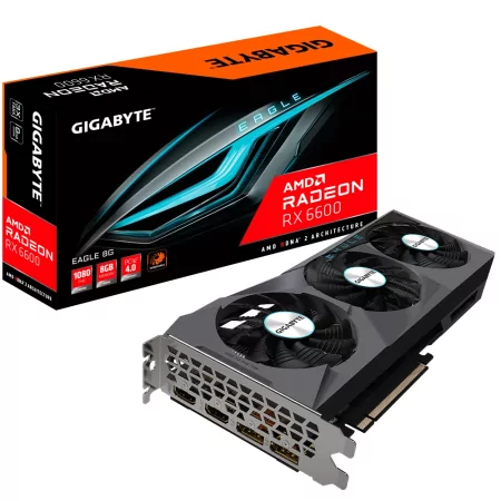 Kontrolsat - TARJETA GRAFICA PCIE AMD RADEON RX 6600 EAGLE 8GB DDR6 2XDP 2XHDMI