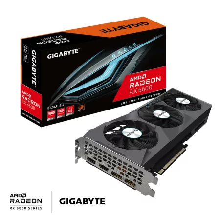 Kontrolsat - TARJETA GRAFICA PCIE AMD RADEON RX 6600 EAGLE 8GB DDR6 2XDP 2XHDMI