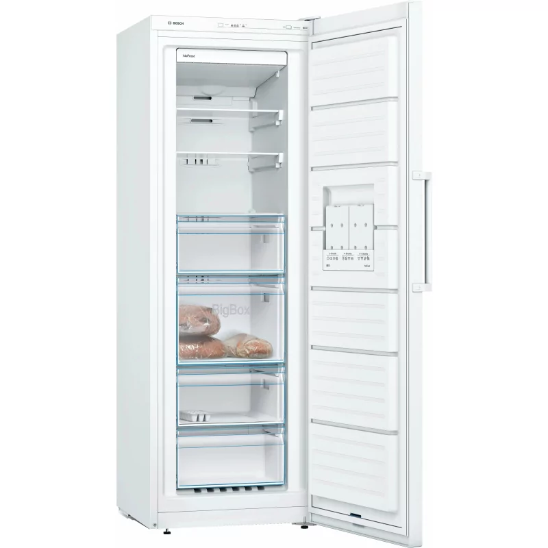 Kontrolsat - Bosch Vertical Freezer - 246L - White - GSN33VWEP (Series 4)