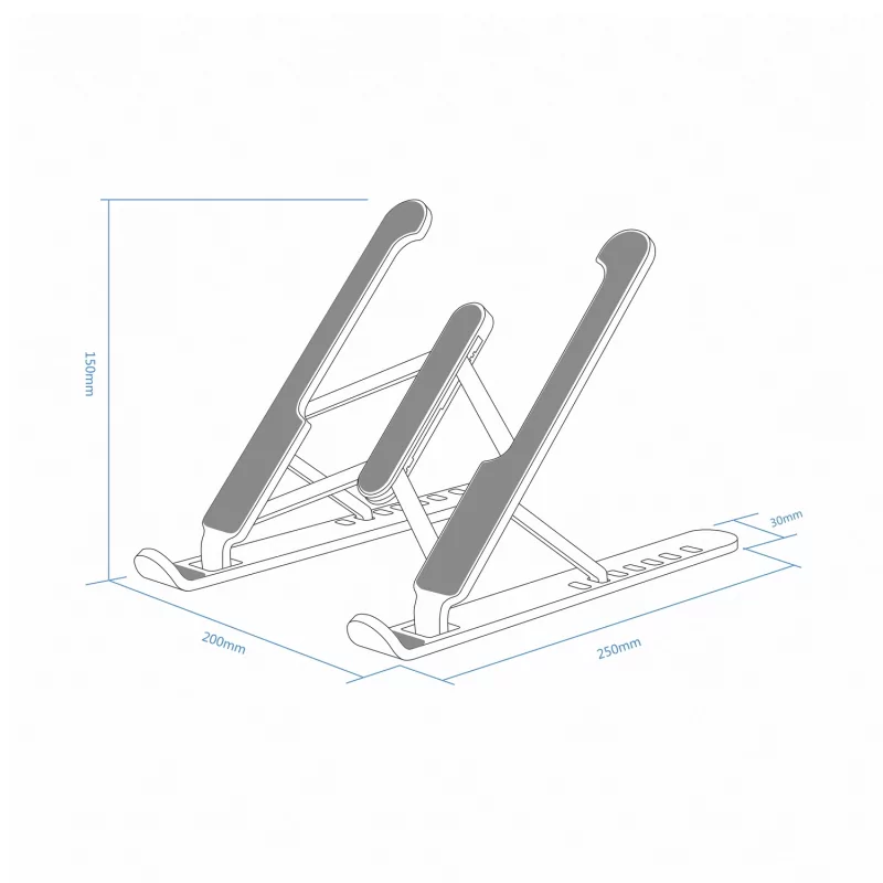 Kontrolsat - Soporte para portátil/tablet aisens lps1m-101/ gris oscuro