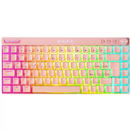 Kontrolsat - Teclado Mecânico Mars Gaming - Rosa - MKCLOUDPRES