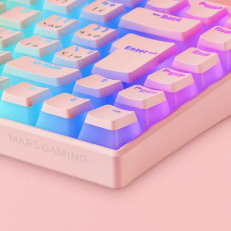 Kontrolsat - Teclado Mecânico Mars Gaming - Rosa - MKCLOUDPRES