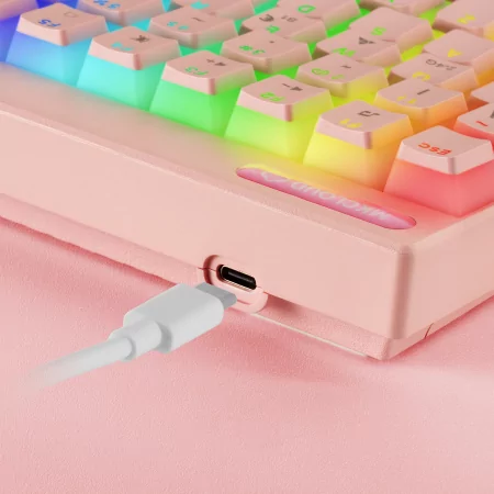 Kontrolsat - Teclado Mecânico Mars Gaming - Rosa - MKCLOUDPRES