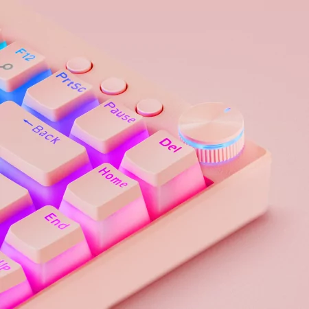 Kontrolsat - Teclado Mecânico Mars Gaming - Rosa - MKCLOUDPRES
