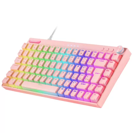 Kontrolsat - Teclado Mecânico Mars Gaming - Rosa - MKCLOUDPRES