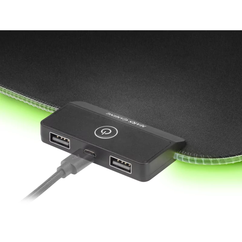 Kontrolsat - Tapete de Rato Mars Gaming - XXL RGB - 2 x USB 2.0 Hub - MMPRGB2