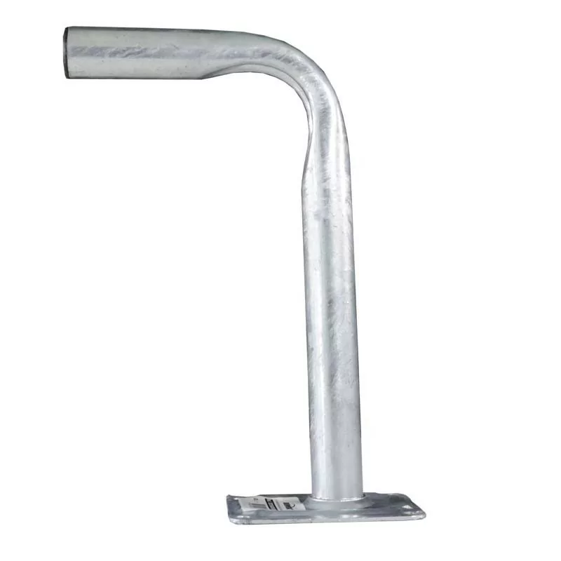 Iberosat Rectangular Base Foot C92560050000 - High Durability Galvanized, Grey