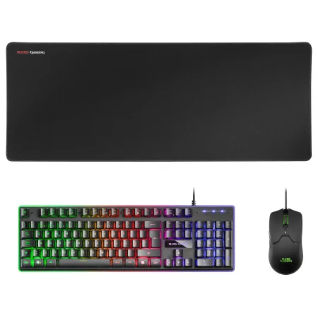 Kontrolsat - Keyboard + Mouse + Mars Gaming Mat - MARSMCPXBPT