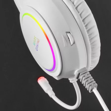 Kontrolsat - Auscultadores Mars Gaming - Com Microfone - RGB - Brancos - MHRGBW