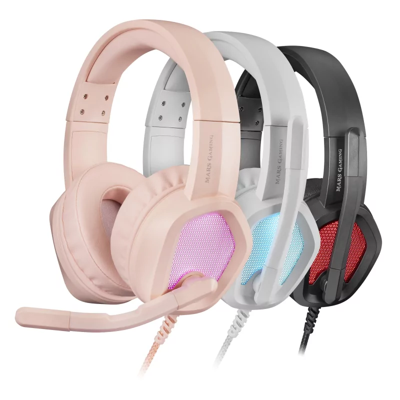 Kontrolsat - Auriculares gaming con micrófono mars gaming mh320/ jack 3.5/ rosas