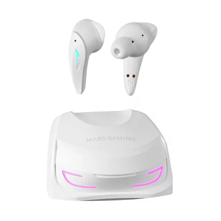 Kontrolsat - Auriculares Mars Gaming - Wireless - Bluetooth - RGB - Brancos - MHIULTRA Kontrolsat - Auriculares Mars Gaming - Wireless - Bluetooth - RGB - Brancos - MHIULTRA
