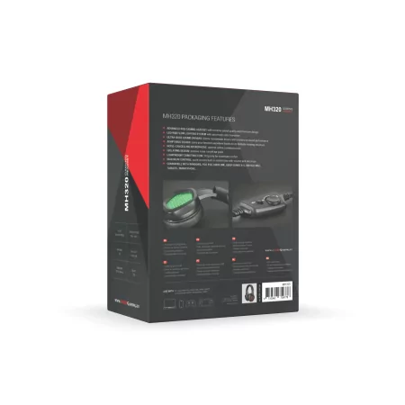 Kontrolsat - Auscultadores Mars Gaming - Com Microfone - RGB - Pretos - MH320