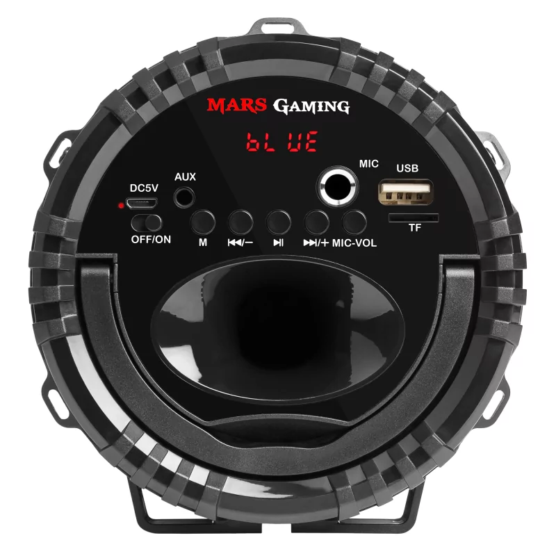 Kontrolsat - Coluna Portátil Mars Gaming - Bluetooth - RGB - Preta - MSB0