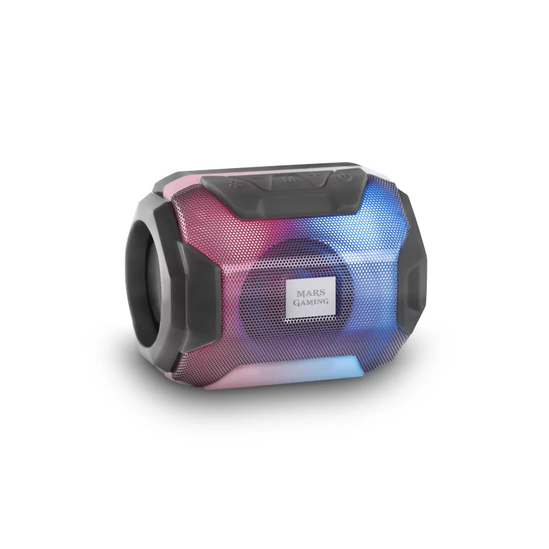 Kontrolsat - Coluna Mars Gaming - 10W - Bluetooth - RGB - Preta - MSBAX