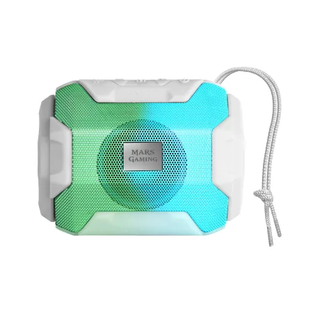 Kontrolsat - Coluna Mars Gaming - 10W - Bluetooth - RGB - Branca - MSBAX