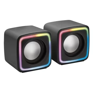 Kontrolsat - Colunas Mars Gaming - 8W - RGB - Pretas - MSCUBE