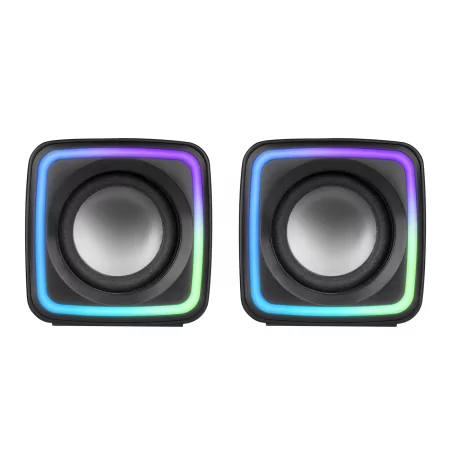 Kontrolsat - Colunas Mars Gaming - 8W - RGB - Pretas - MSCUBE
