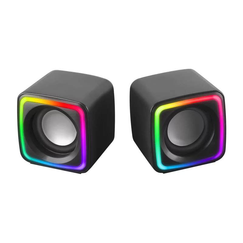 Kontrolsat - Colunas Mars Gaming - 8W - RGB - Pretas - MSCUBE