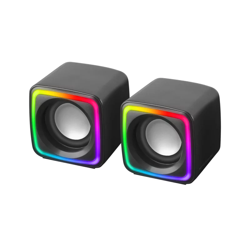 Kontrolsat - Colunas Mars Gaming - 8W - RGB - Pretas - MSCUBE