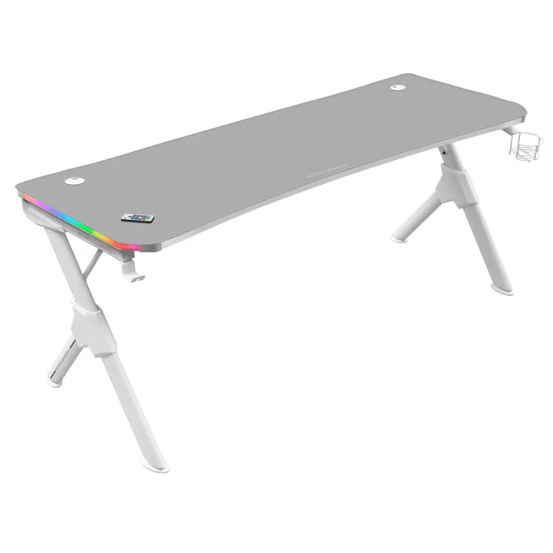 Kontrolsat - Mesa Mars Gaming - 160x60x75cm - Branca - MGDXLRGB