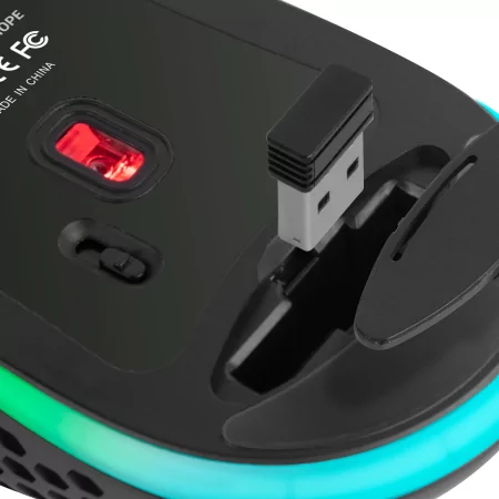 Kontrolsat - Rato Mars Gaming - Wireless - RGB - Preto - MMW3