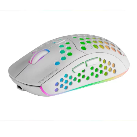 Kontrolsat - Rato Mars Gaming - Wireless - RGB - Branco - MMW3 Kontrolsat - Rato Mars Gaming - Wireless - RGB - Branco - MMW3