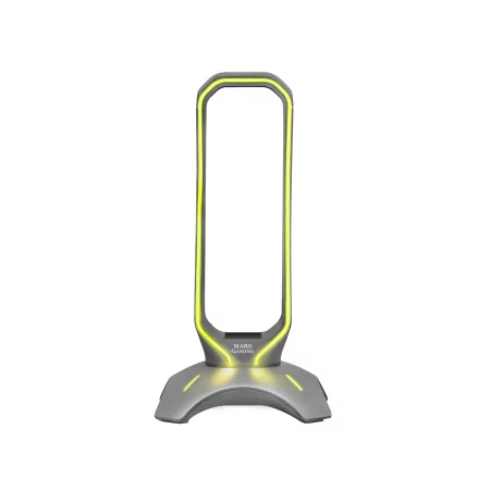 Kontrolsat - Suporte para Auscultadores Mars Gaming - RGB - 2xUSB Hub - Grafite - MHHX