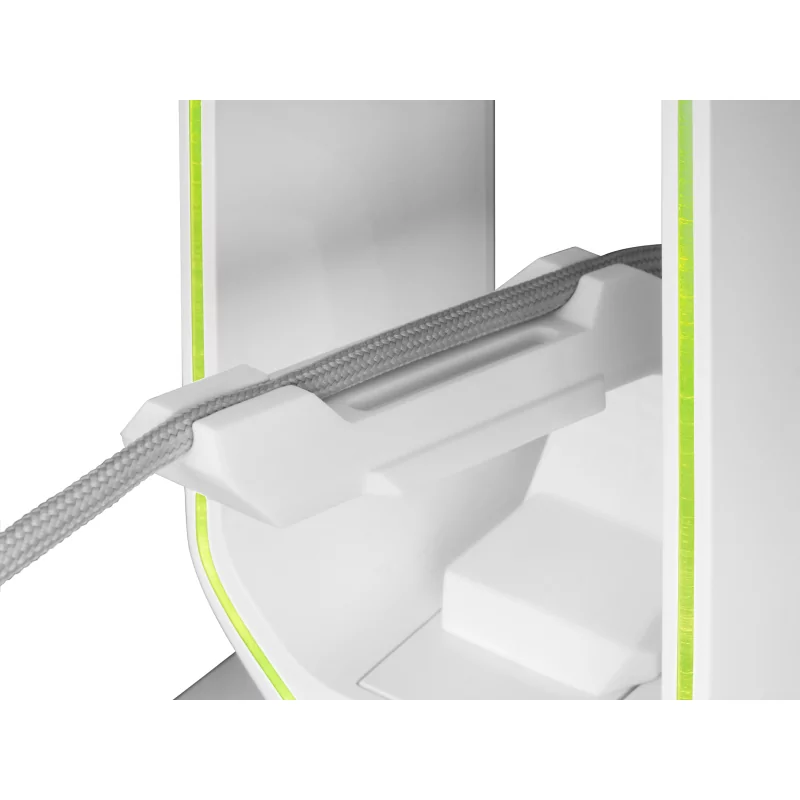 Kontrolsat - Suporte para Auscultadores + Bungee para Rato Mars Gaming - RGB - 2xUSB Hub - Branco - MHHPRO