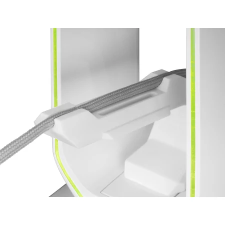 Kontrolsat - Suporte para Auscultadores + Bungee para Rato Mars Gaming - RGB - 2xUSB Hub - Branco - MHHPRO