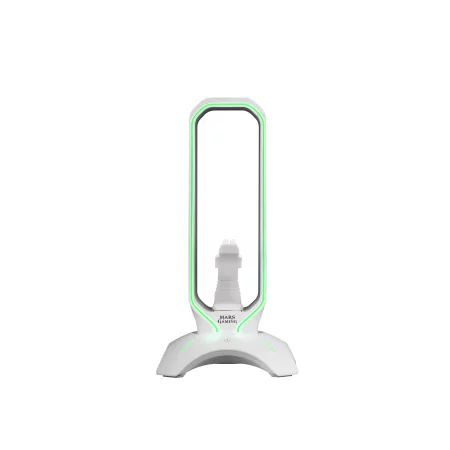 Kontrolsat - Suporte para Auscultadores + Bungee para Rato Mars Gaming - RGB - 2xUSB Hub - Branco - MHHPRO