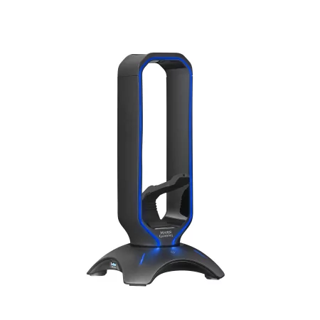Kontrolsat - Suporte para Auscultadores + Bungee para Rato Mars Gaming - RGB - 2xUSB Hub - Preto - MHHPRO