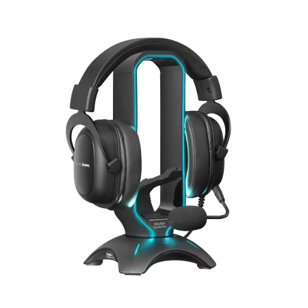 Kontrolsat - Suporte para Auscultadores + Bungee para Rato Mars Gaming - RGB - 2xUSB Hub - Preto - MHHPRO