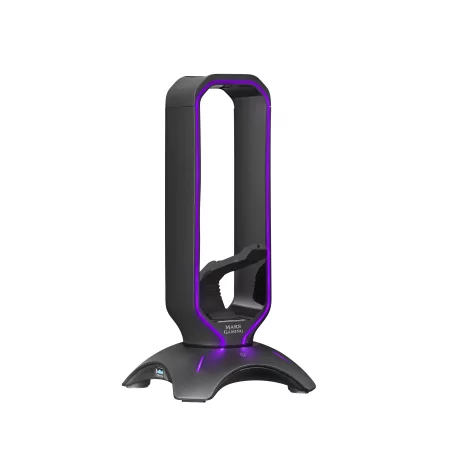 Kontrolsat - Suporte para Auscultadores + Bungee para Rato Mars Gaming - RGB - 2xUSB Hub - Preto - MHHPRO