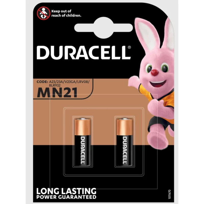Kontrolsat - Pilhas Duracell MN21 - 12V (23a) - Security Cell 2 Pack Kontrolsat - Pilhas Duracell MN21 - 12V (23a) - Security Cell 2 Pack