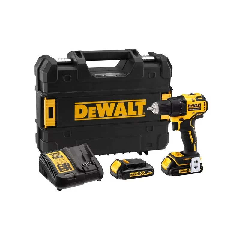 Kontrolsat - Dewalt XR Brushless Driver Drill - 18V - 13mm - 2 Li-Ion 2.0 Ah Batteries - DCD708D2T-QW Kontrolsat - Dewalt XR Brushless Driver Drill - 18V - 13mm - 2 Li-Ion 2.0 Ah Batteries - DCD708D2T-QW
