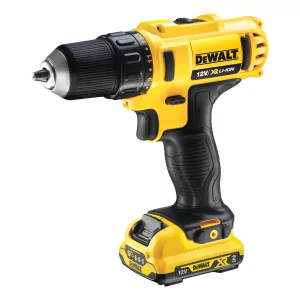 Kontrolsat - Dewalt XR Drill Driver - 10.8V - 10mm - 2 Batteries - Case Included - DCD710D2-QW