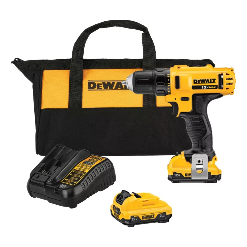 Kontrolsat - Berbequim Aparafusador Dewalt XR - 10,8V - 10mm - 2 Baterias - Mala Incluída - DCD710D2-QW