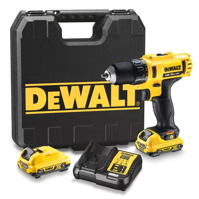 Kontrolsat - Berbequim Aparafusador Dewalt XR - 10,8V - 10mm - 2 Baterias - Mala Incluída - DCD710D2-QW