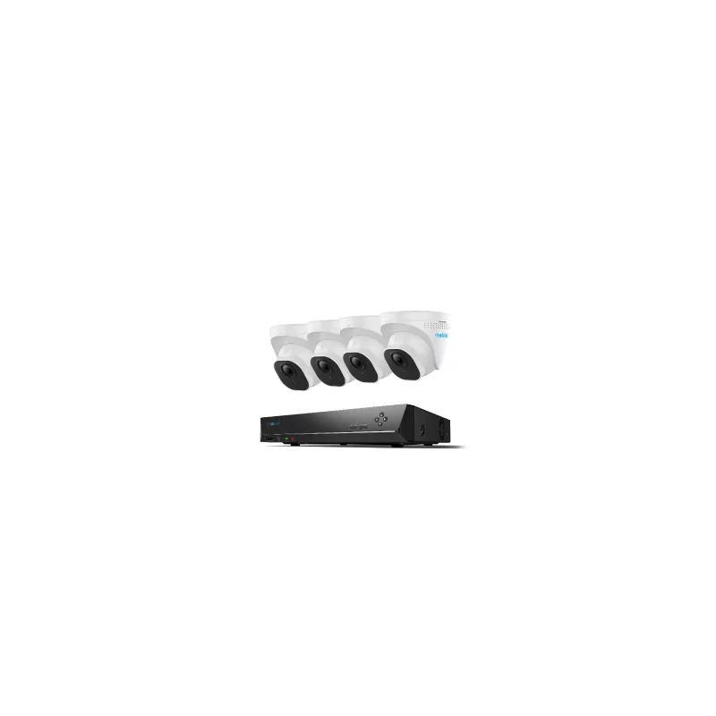 Kontrolsat - Kit Videovigilância Reolink PoE - Gravador 8CH 2TB x 4 Câmaras Dome 520 - RLK8-520 D4-A