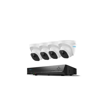 Kontrolsat - Kit Videovigilância Reolink PoE - Gravador 8CH 2TB x 4 Câmaras Dome 520 - RLK8-520 D4-A