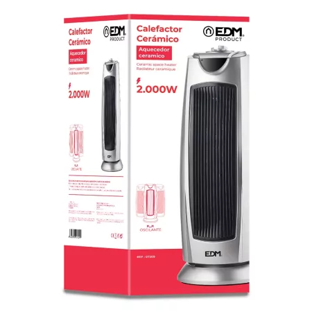 Kontrolsat - EDM Ceramic Tower Heater - 2000 W