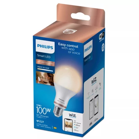 Kontrolsat - Lâmpada Standard WiZ Philips - LED - E27 - 13 W - 2.700K-6.500K - 1521 LM - Wi-Fi