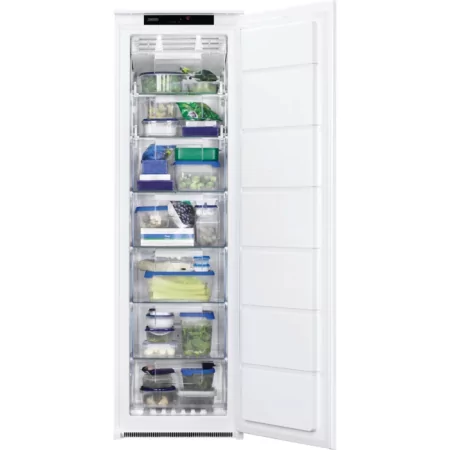 Kontrolsat - Zanussi Vertical Freezer - 204L - Class F - White - ZUNN18FS1