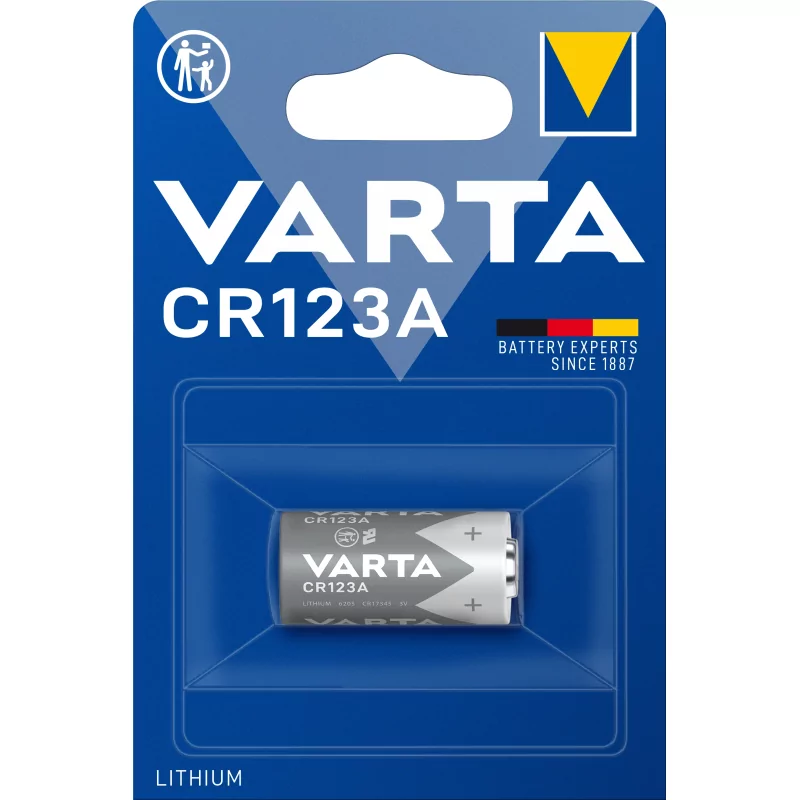 Kontrolsat - Pilha Varta Lithium CR123A 3V - Blister/1un