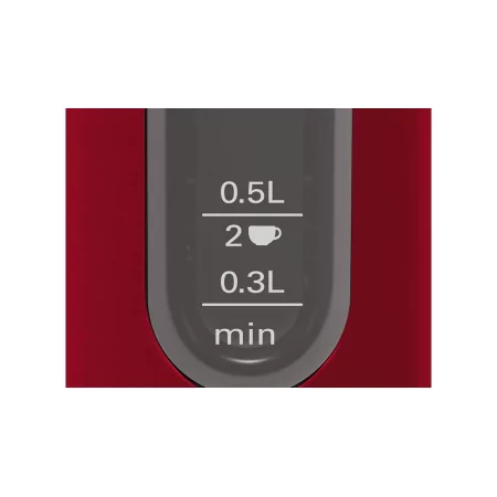 Kontrolsat - Bosch DesignLine Jug - 1.7 L - Red - TWK-4-P-434 Kontrolsat - Bosch DesignLine Jug - 1.7 L - Red - TWK-4-P-434