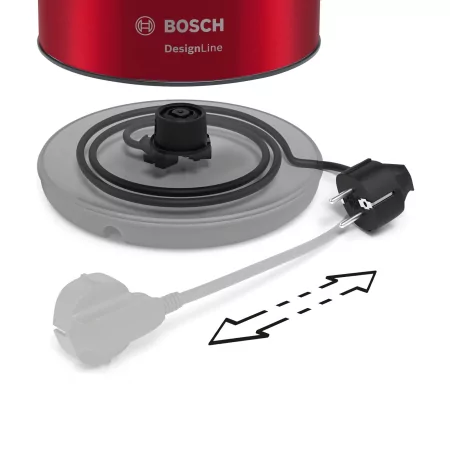 Kontrolsat - Bosch DesignLine Jug - 1.7 L - Red - TWK-3-P-424 Kontrolsat - Bosch DesignLine Jug - 1.7 L - Red - TWK-3-P-424
