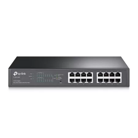 Kontrolsat - TP-Link Switch - 16 Ports - Gigabit - Smart Managed PoE + Rack Mountable - TL-SG1016PE