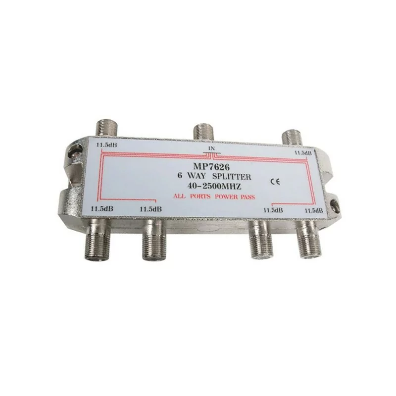 Repartidor 6 vias- 5-2500MHz- 11.5dB- AXIL Repartidor 6 vias- 5-2500MHz- 11.5dB- AXIL