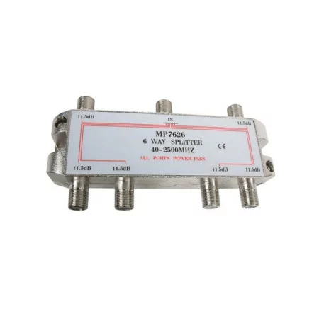 Repartidor 6 vias- 5-2500MHz- 11.5dB- AXIL